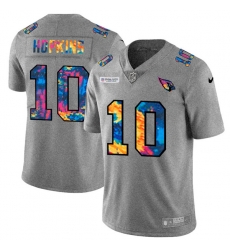 Arizona Cardinals 10 DeAndre Hopkins Multi Color 2020 NFL Crucial Catch NFL Jersey Greyheather