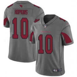 Arizona Cardinals 10 DeAndre Hopkins Silver Stitched NFL Limited Inverted Legend Jersey