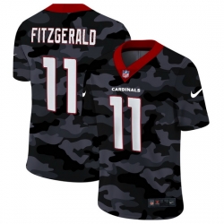 Arizona Cardinals 11 Larry Fitzgerald 2020 Black CAMO Vapor Untouchable Limited Stitched NFL Jersey