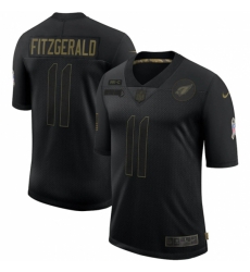 Arizona Cardinals #11 Larry Fitzgerald Black 2020 Salute To Service Limited Jersey