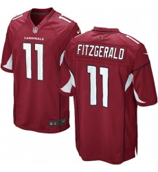 Arizona Cardinals 11 Larry Fitzgerald Game Red Team Color NFL Jersey