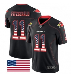 Arizona Cardinals 11 Larry Fitzgerald Limited Black Rush USA Flag NFL Jersey Arizona Cardinals 11 Larry Fitzgerald Limited Black Rush USA Flag NFL Jersey
