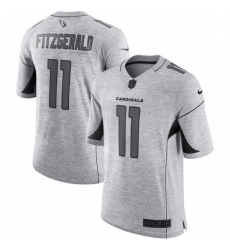 Arizona Cardinals 11 Larry Fitzgerald Limited Gray Gridiron II NFL Jersey