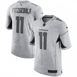Arizona Cardinals 11 Larry Fitzgerald Limited Gray Gridiron II NFL Jersey