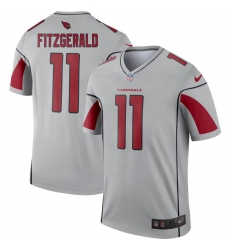 Arizona Cardinals 11 Larry Fitzgerald Silver Inverted Legend Jersey Arizona Cardinals 11 Larry Fitzgerald Silver Inverted Legend Jersey