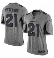 Arizona Cardinals 21 Patrick Peterson Limited Gray Gridiron NFL Jersey
