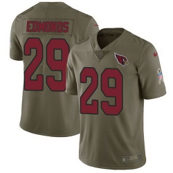 Arizona Cardinals 29 Chase Edmonds Olive Salute To Service Limited Jersey
