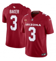 Arizona Cardinals 3 Budda Baker Red 2023 F U S E With 4 Star C Patch Vapor Untouchable F U S E Limited Stitched Football Jersey