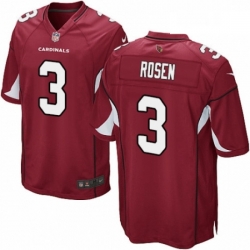 Arizona Cardinals 3 Josh Rosen Game Red Team Color NFL Jersey