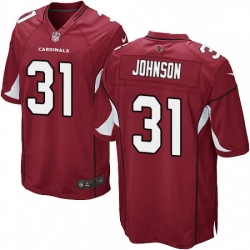 Arizona Cardinals 31 David Johnson Game Red Team Color NFL Jersey