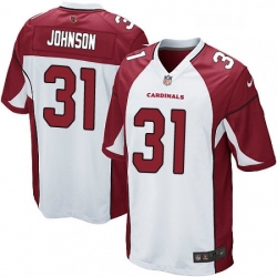 Arizona Cardinals 31 David Johnson Game White NFL Jersey