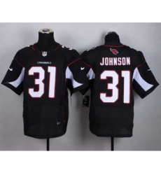 Arizona Cardinals 31 Johnson Black Elite Johnson NFL Jerseys