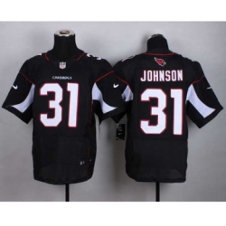 Arizona Cardinals 31 Johnson Black Elite Johnson NFL Jerseys