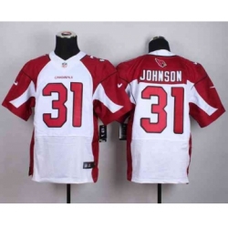 Arizona Cardinals 31 Johnson White Elite Johnson NFL Jerseys