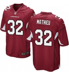 Arizona Cardinals 32 Tyrann Mathieu Game Red Team Color NFL Jersey