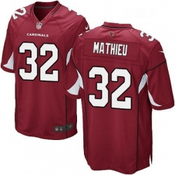 Arizona Cardinals 32 Tyrann Mathieu Game Red Team Color NFL Jersey