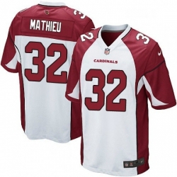 Arizona Cardinals 32 Tyrann Mathieu Game White NFL Jersey