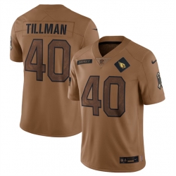 Arizona Cardinals 40 Pat Tillman 2023 Brown Salute To Service Limited Stitched Football Jersey