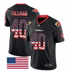 Arizona Cardinals 40 Pat Tillman Limited Black Rush USA Flag NFL Jersey