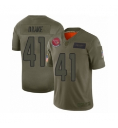 Arizona Cardinals 41 Kenyan Drake Limited Olive 2019 Salute To Service Football Jersey