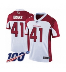 Arizona Cardinals 41 Kenyan Drake White Vapor Untouchable Limited Player 100th Season Football Jersey