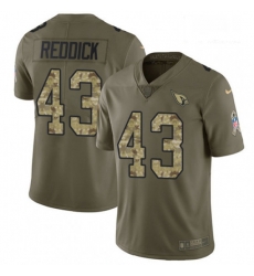 Arizona Cardinals 43 Haason Reddick Limited OliveCamo 2017 Salute To Service NFL Jersey