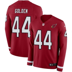 Arizona Cardinals 44 Markus Golden Red Team Color Stitched NFL Limited Therma Long Sleeve Jersey