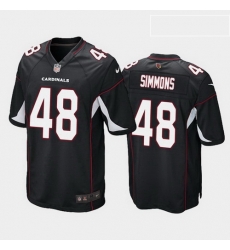 Arizona Cardinals 48 Isaiah Simmons Black Alternate Game Jersey