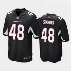 Arizona Cardinals 48 Isaiah Simmons Black Alternate Game Jersey