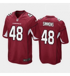 Arizona Cardinals 48 Isaiah Simmons Cardinal Game Jersey
