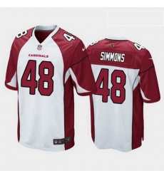 Arizona Cardinals 48 Isaiah Simmons White Game Jersey