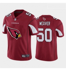 Arizona Cardinals 50 Evan Weaver Red Team Big Logo Vapor Untouchable Limited Jersey