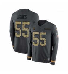 Arizona Cardinals 55 Chandler Jones Limited Black Salute To Service Therma Long Sleeve NFL Jersey Arizona Cardinals 55 Chandler Jones Limited Black Salute To Service Therma Long Sleeve NFL Jersey