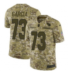 Arizona Cardinals 73 Max Garcia Camo Stitched NFL Limited 2018 Salute To Service Jersey