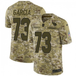 Arizona Cardinals 73 Max Garcia Camo Stitched NFL Limited 2018 Salute To Service Jersey