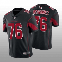 Arizona Cardinals 76 Will Hernandez Black Color Rush Stitched Football Jersey