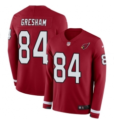 Arizona Cardinals 84 Jermaine Gresham Red Team Color Stitched NFL Limited Therma Long Sleeve Jersey