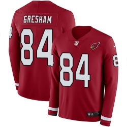 Arizona Cardinals 84 Jermaine Gresham Red Team Color Stitched NFL Limited Therma Long Sleeve Jersey