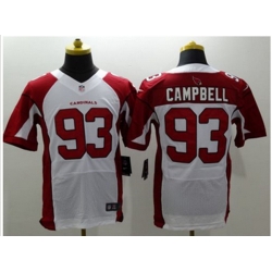 Arizona Cardinals 93 Calais Campbell White Stitched NFL Elite Jersey