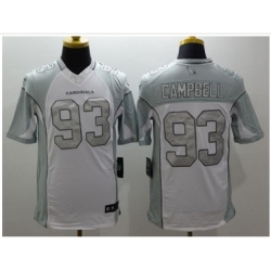 Arizona Cardinals 93 Calais Campbell White Stitched NFL Limited Platinum Jersey