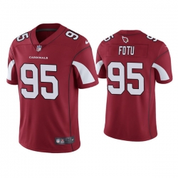 Arizona Cardinals 95 Leki Fotu Red Vapor Untouchable Limited Stitched Jersey