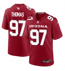 Arizona Cardinals 97 Cameron Thomas Red 2023 Stitched Game Football Jersey