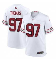 Arizona Cardinals 97 Cameron Thomas White 2023 Stitched Game Football Jersey