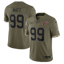 Arizona Cardinals 99 J J Watt Olive 2022 Salute To Service Limited Stitched Jersey