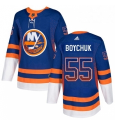 New York Islanders 55 Johnny Boychuk Royal Blue Drift Fashion NHL jersey
