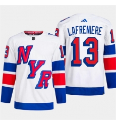New York Rangers #13 Alexis Lafreniere White 2024 Stadium Series Stitched Jersey