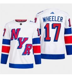 New York Rangers #17 Blake Wheeler White 2024 Stadium Series Stitched Jersey