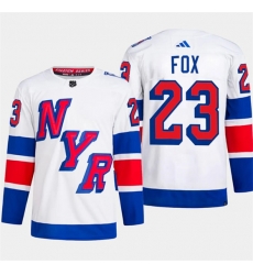 New York Rangers #23 Adam Fox White 2024 Stadium Series Stitched Jersey