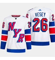 New York Rangers #26 Jimmy Vesey White 2024 Stadium Series Stitched Jersey