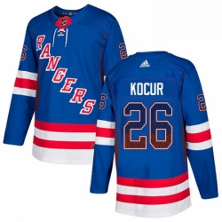 New York Rangers 26 Joe Kocur Royal Blue Drift Fashion NHL jersey
